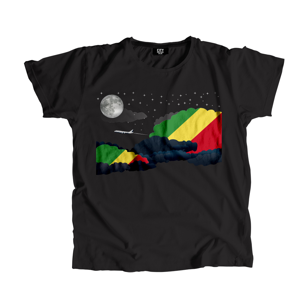 Congo, Republic of the Night Clouds Men Unisex T-Shirt