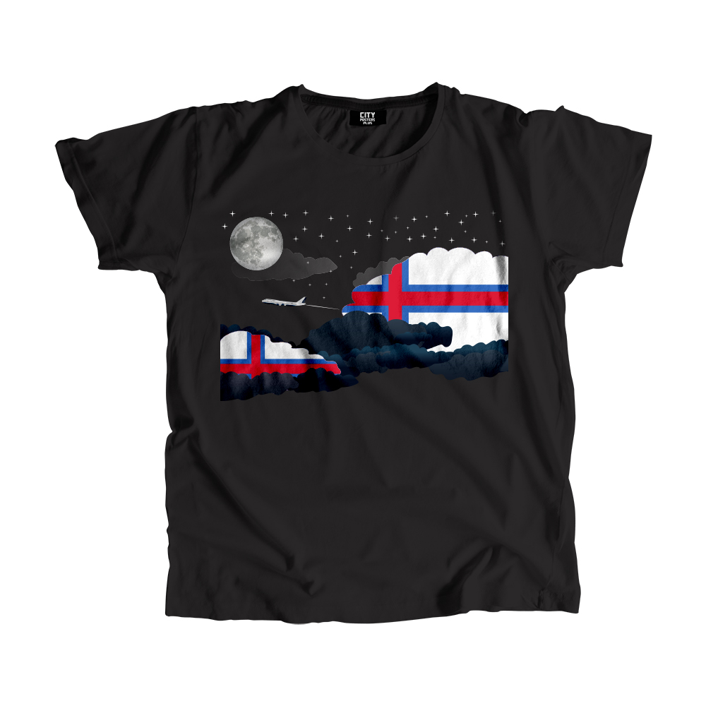 Faroe Islands Night Clouds Men Unisex T-Shirt