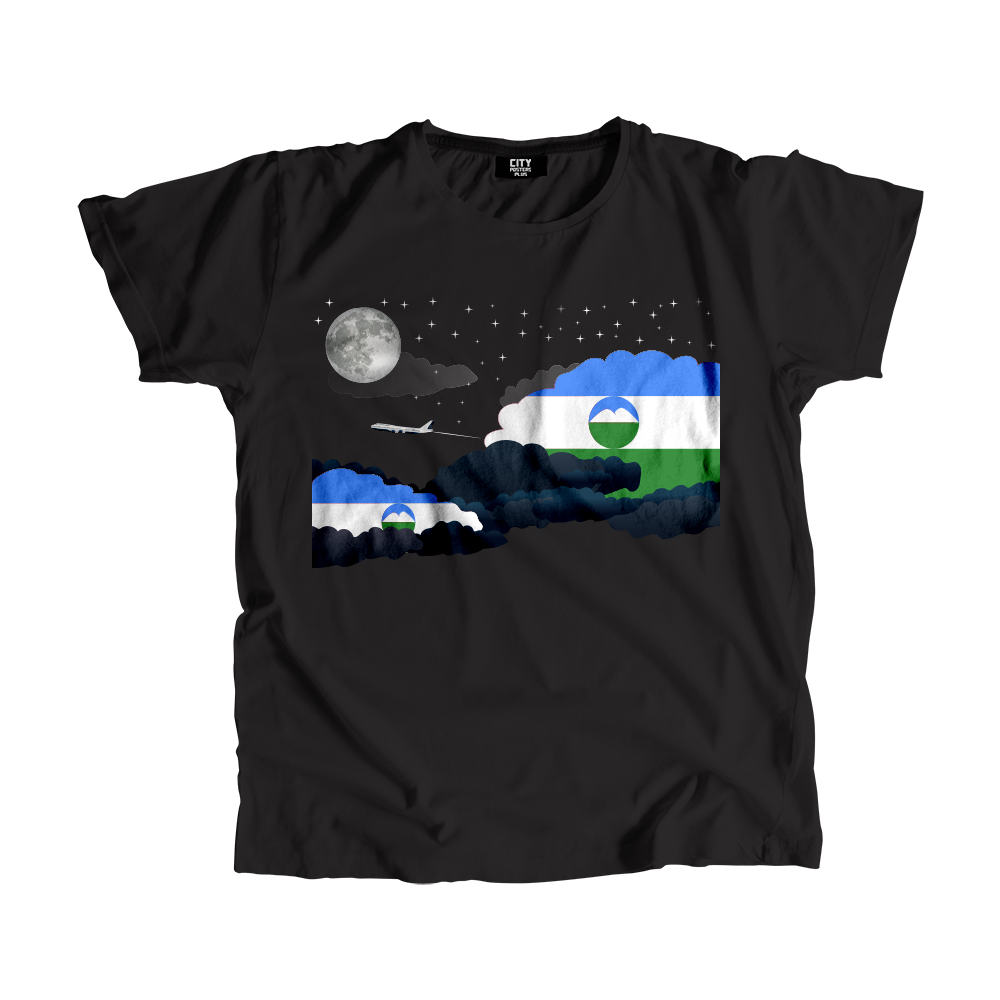 Kabardino-Balkaria Night Clouds Men Unisex T-Shirt