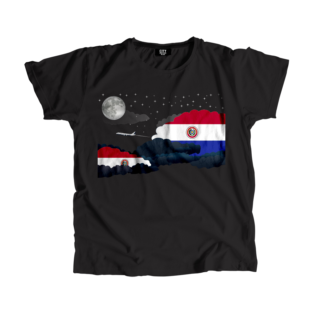 Paraguay Night Clouds Men Unisex T-Shirt