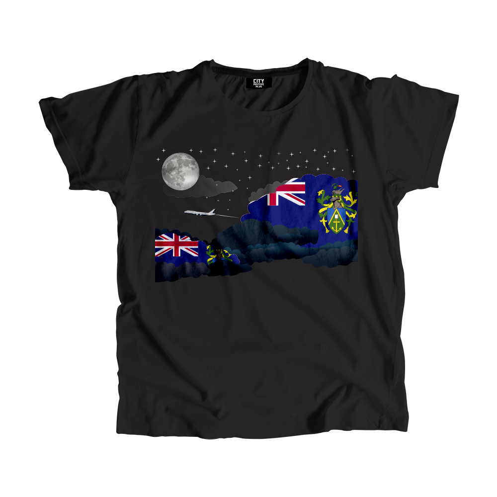 Pitcairn Islands Night Clouds Men Unisex T-Shirt