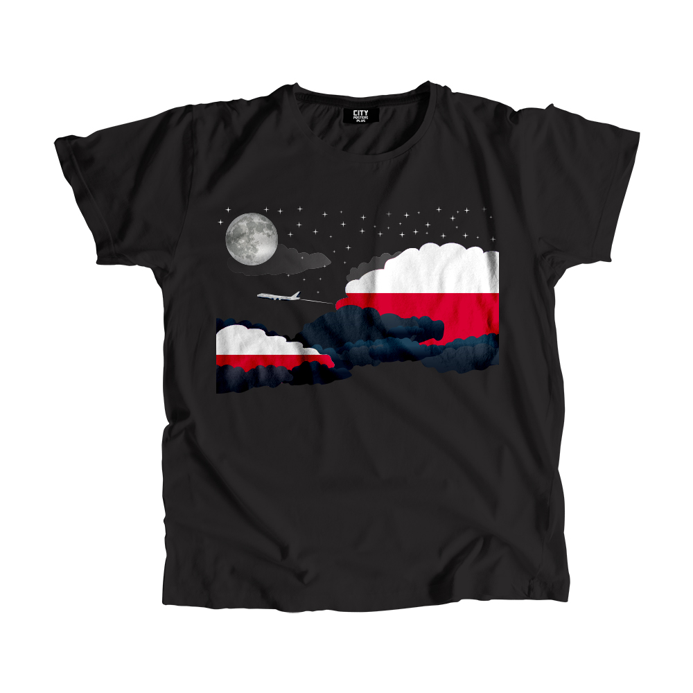 Poland Night Clouds Men Unisex T-Shirt