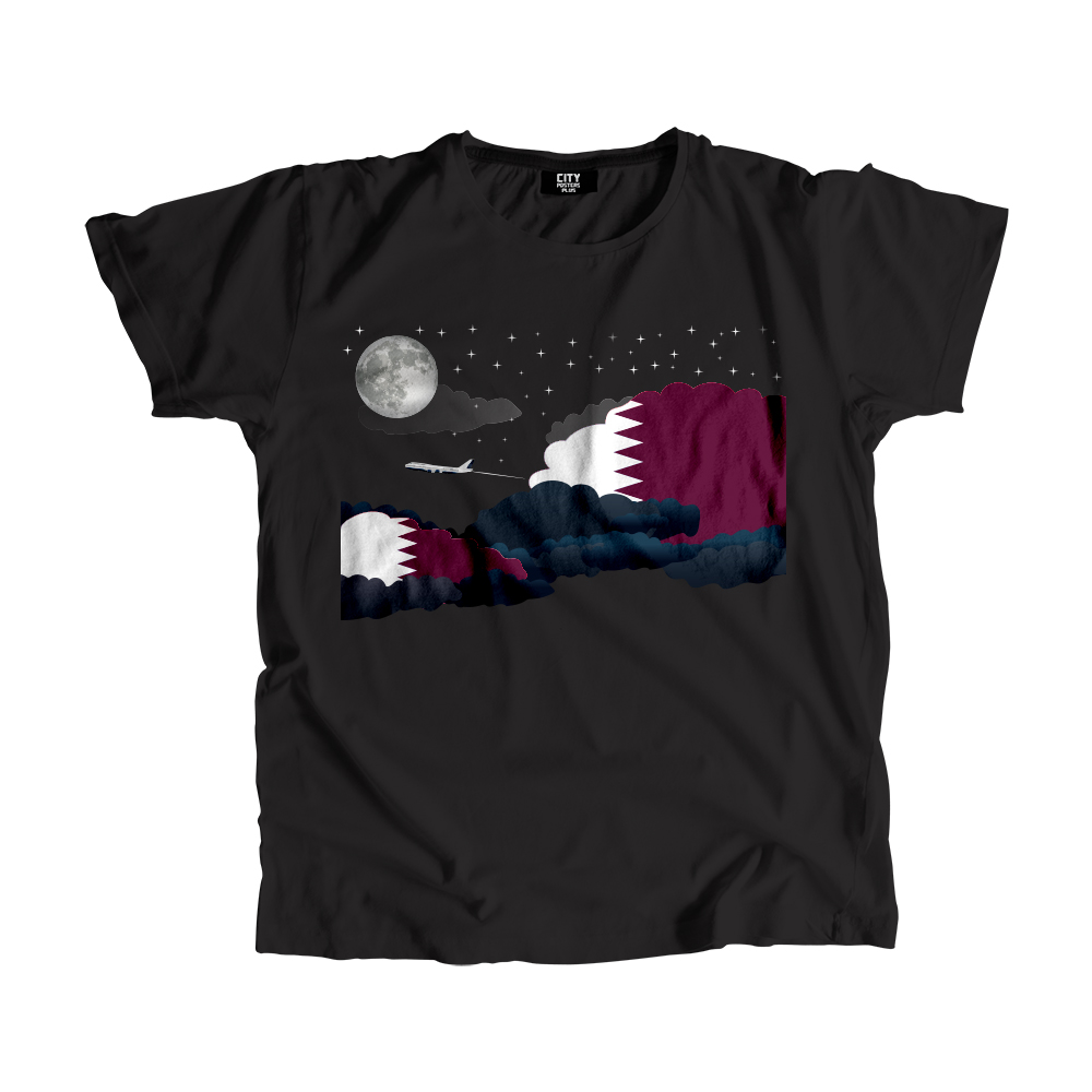 Qatar Night Clouds Men Unisex T-Shirt