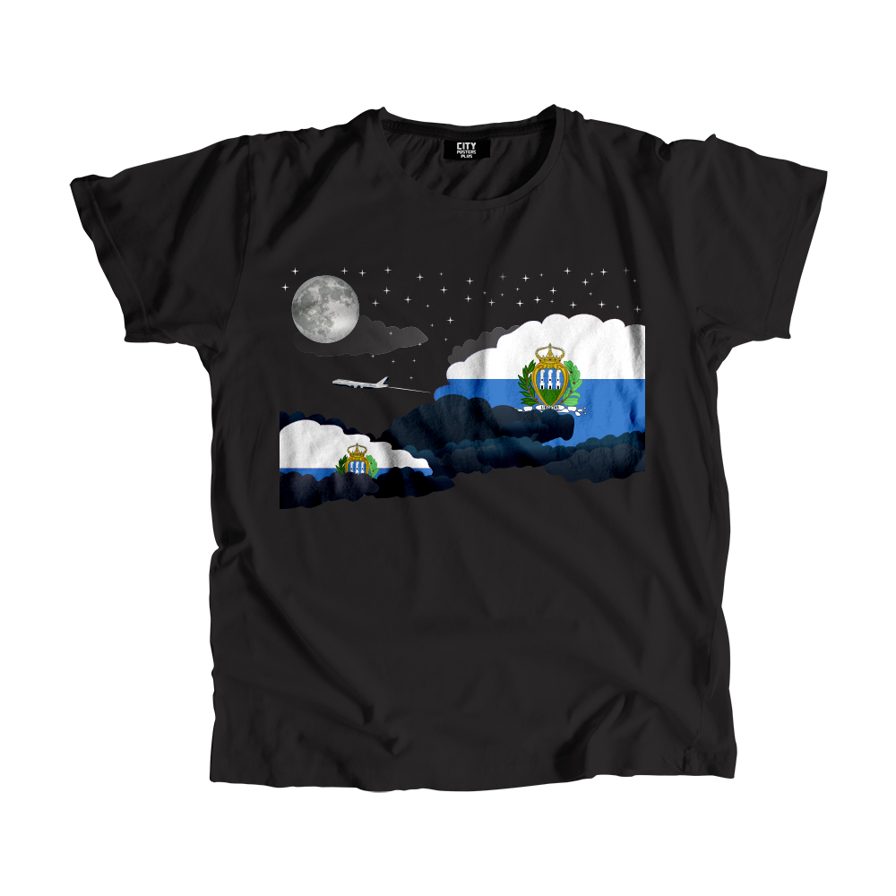 San Marino Night Clouds Men Unisex T-Shirt