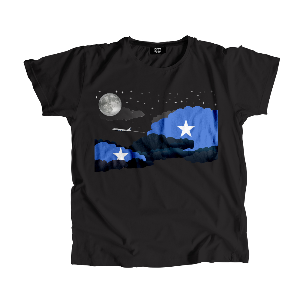 Somalia Night Clouds Men Unisex T-Shirt