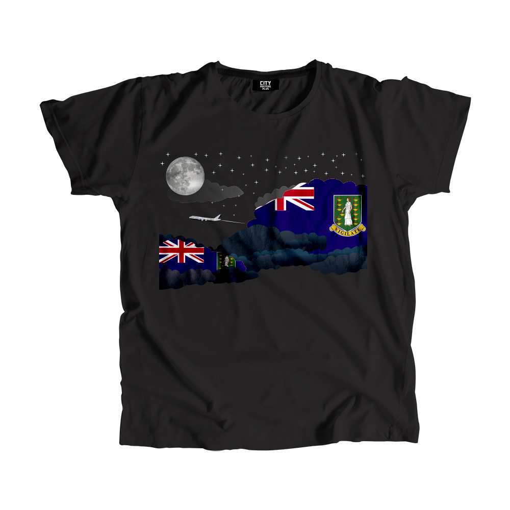 Virgin Islands - UK Night Clouds Men Unisex T-Shirt