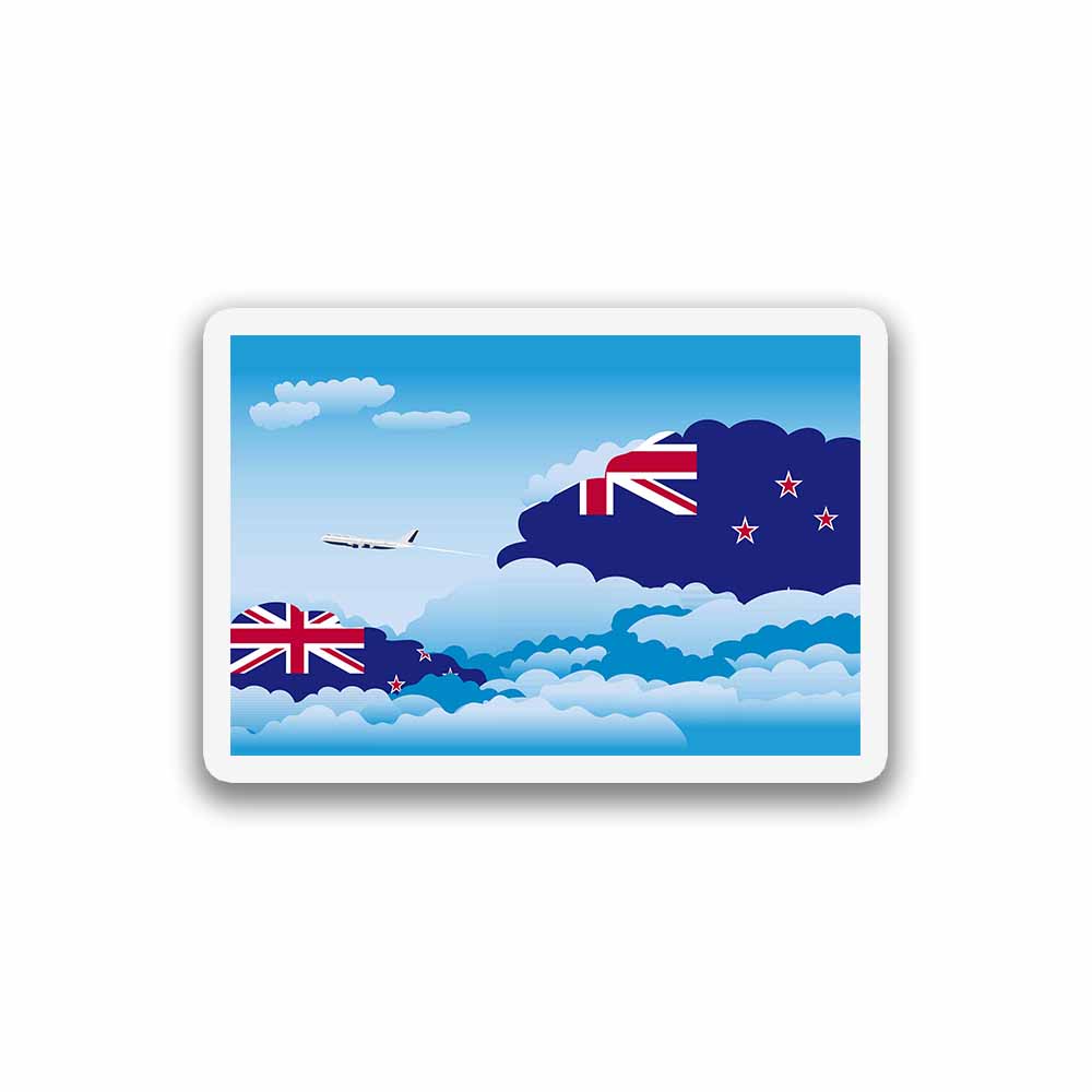 New Zealand Day Clouds Sticker
