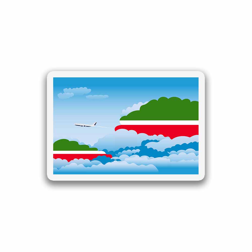 Tatarstan Day Clouds Sticker
