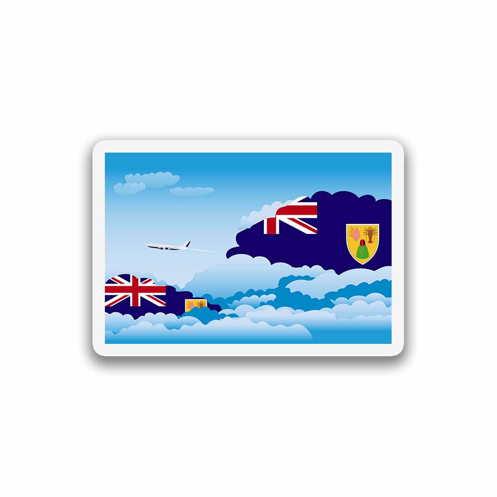 Turks and Caicos Islands Day Clouds Sticker