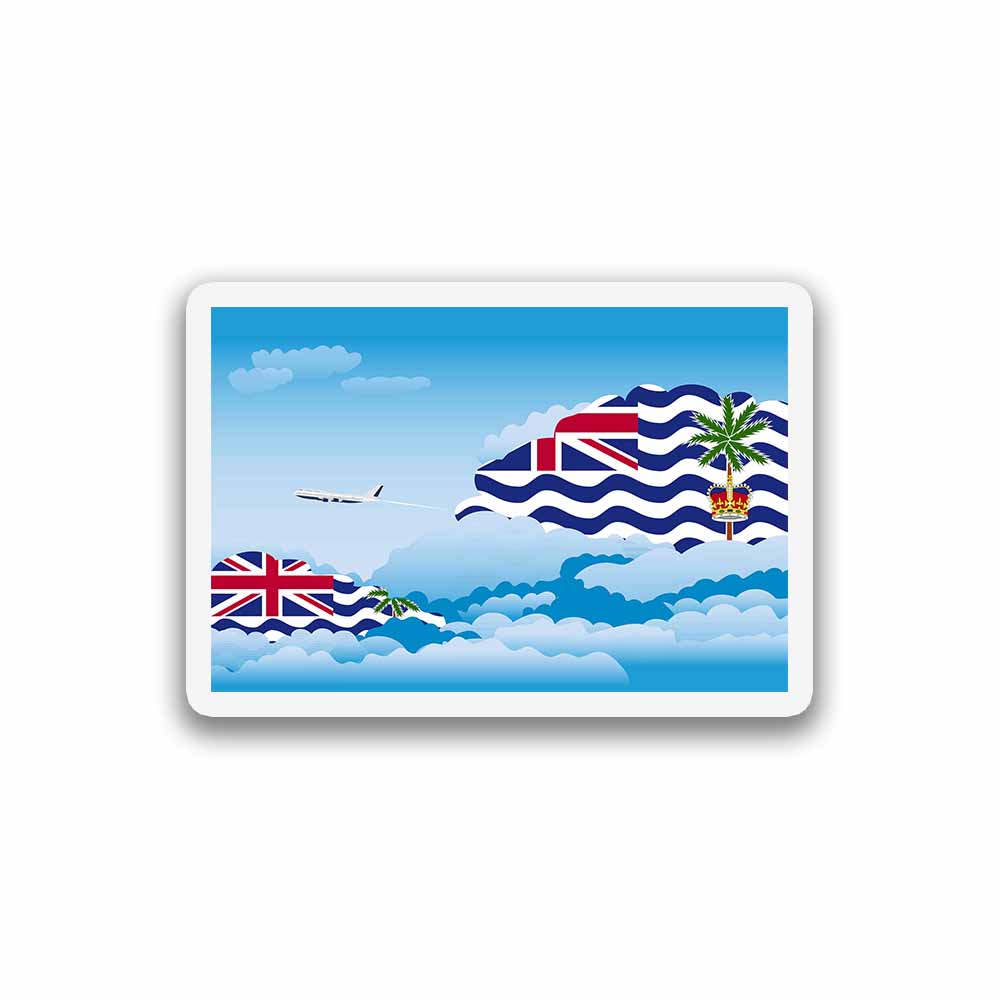 British Indian Ocean Territory Day Clouds Sticker
