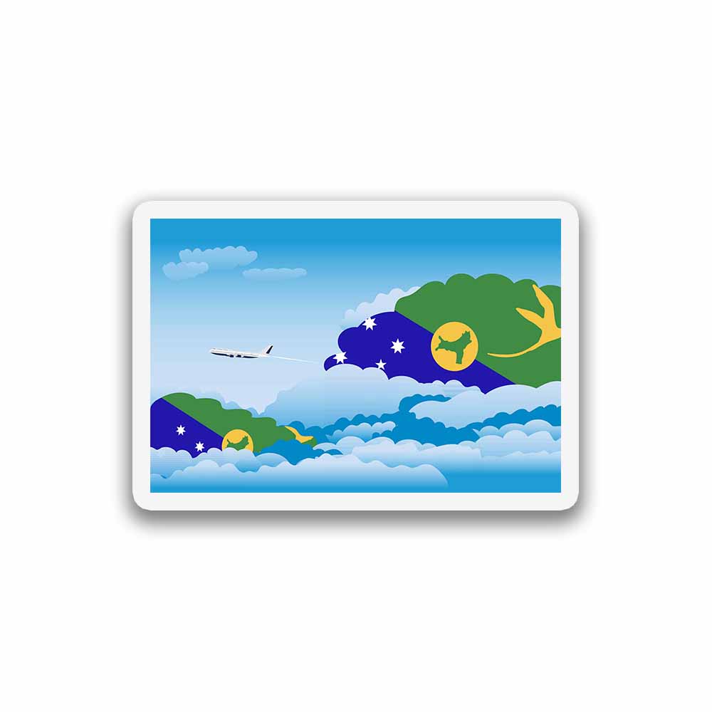 Christmas Island Day Clouds Sticker