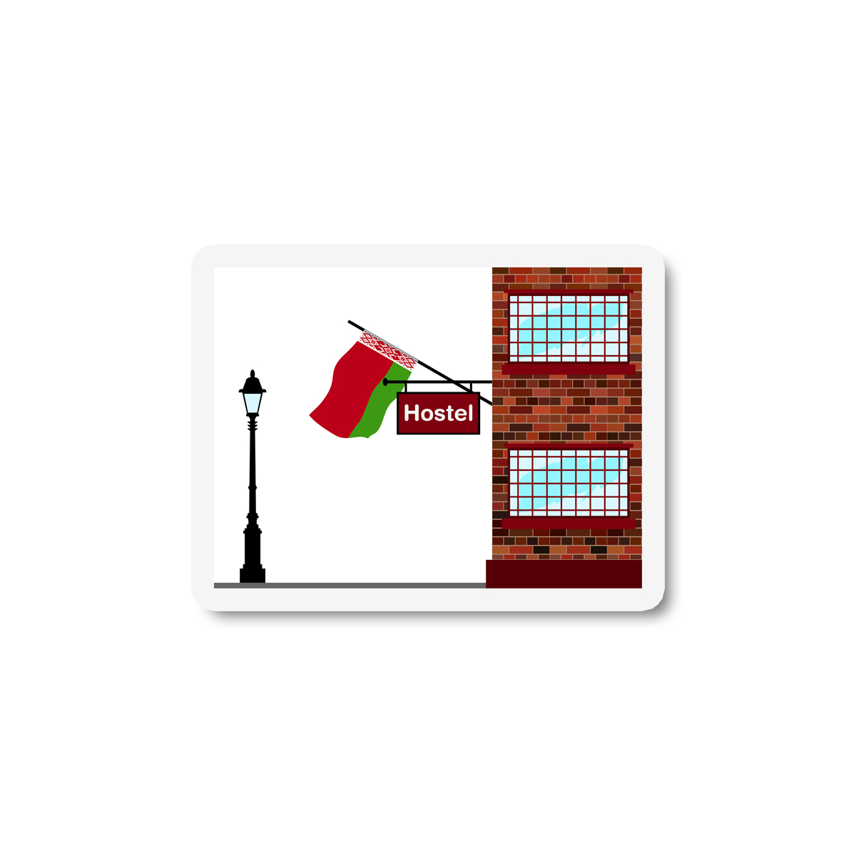 Belarus Hostels Sticker