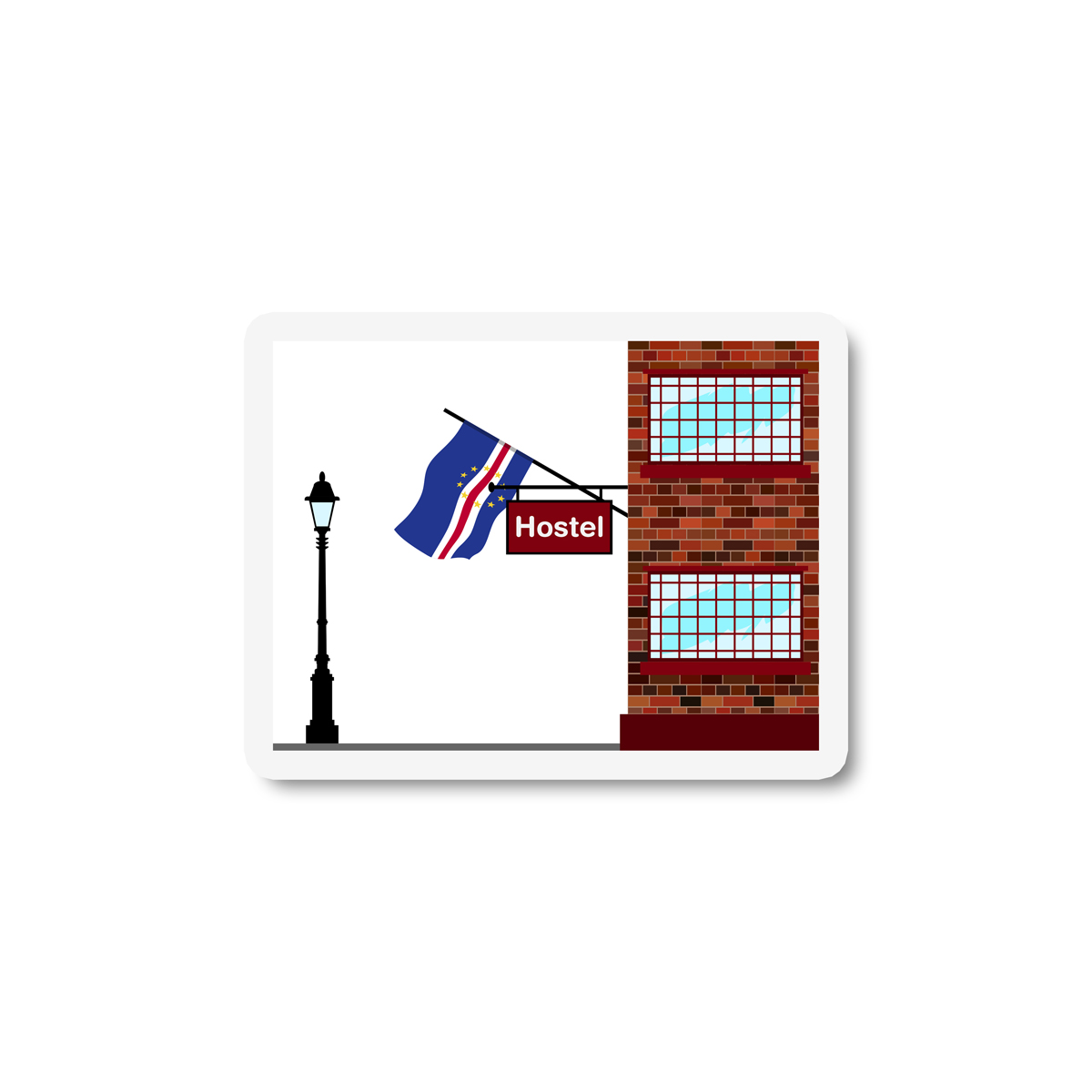 Cape Verde Hostels Sticker