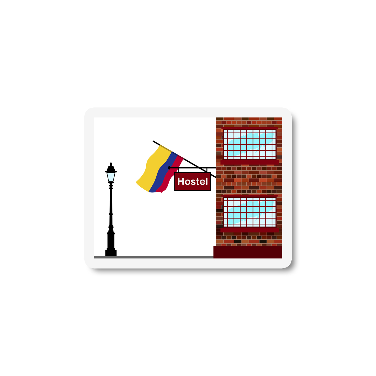 Colombia Hostels Sticker