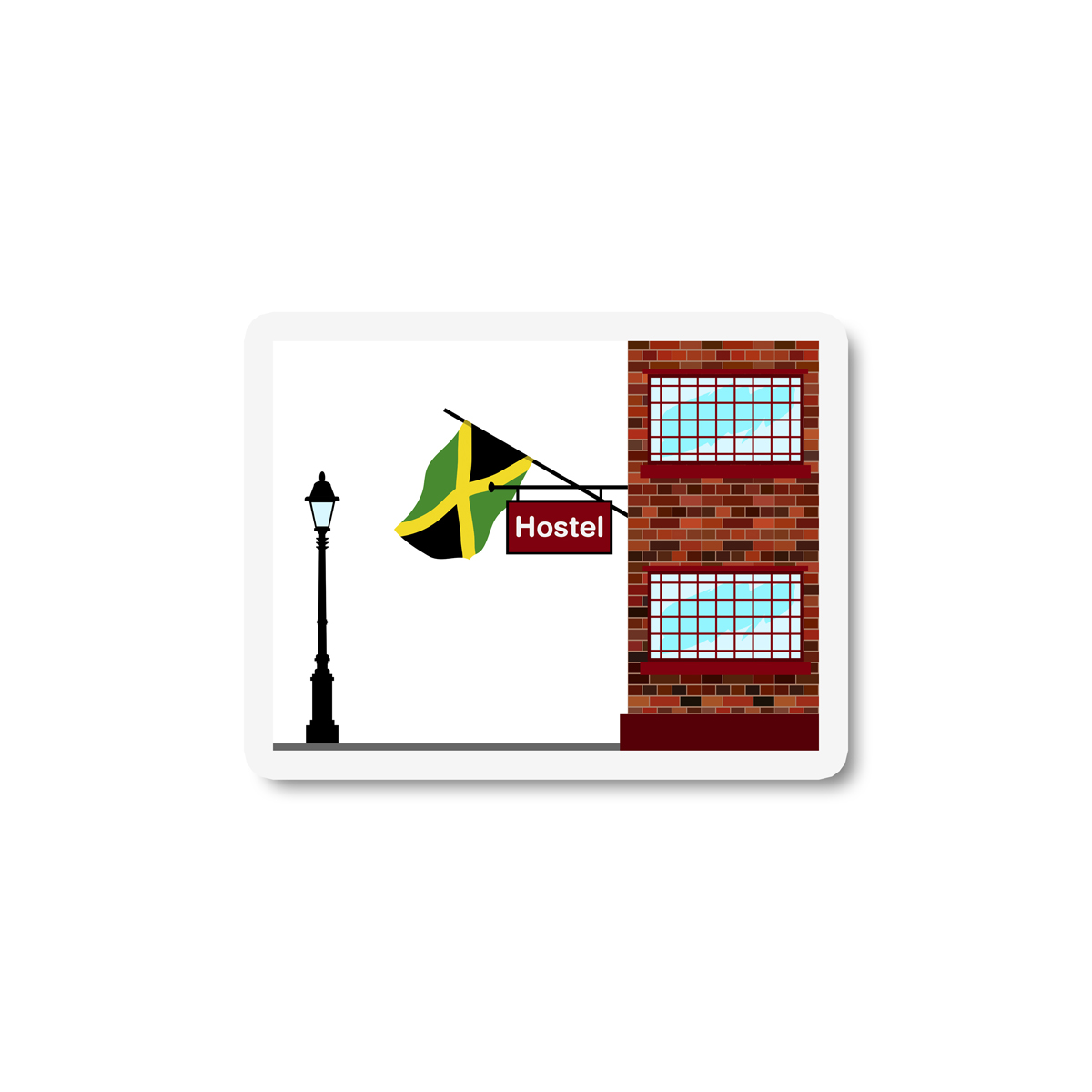 Jamaica Hostels Sticker